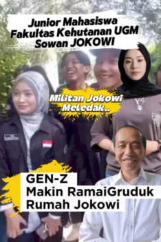 Mahasiswa Fakultas Kehutanan UGM Sowan Jokowi - Rumah Jokowi Di Gruduk Gen Sowan Jokowi di Rumah Jokowi