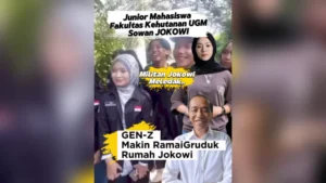 Mahasiswa Fakultas Kehutanan UGM Sowan Jokowi - Rumah Jokowi Di Gruduk Gen Sowan Jokowi di Rumah Jokowi