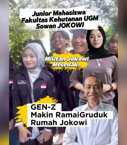 Mahasiswa Fakultas Kehutanan UGM Sowan Jokowi - Rumah Jokowi Di Gruduk Gen Sowan Jokowi di Rumah Jokowi