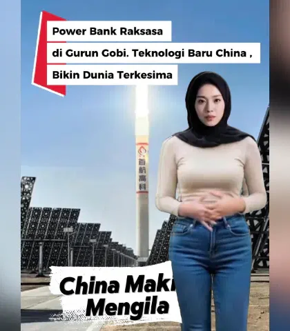 Power Bank Raksasa di Gurun Gobi. Teknologi Baru China Ini, Bikin Dunia Terkesima