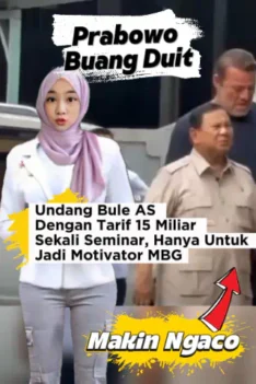 Bule AS Motivator MBG - Prabowo Buang Duit! Undang Bule AS Dengan Tarif Miliaran Sekali Seminar Hanya Jadi Motivator