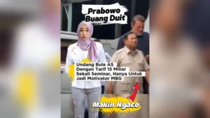 Bule AS Motivator MBG - Prabowo Buang Duit! Undang Bule AS Dengan Tarif Miliaran Sekali Seminar Hanya Jadi Motivator