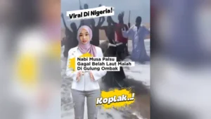 Nabi Musa Palsu Gagal Belah Laut Malah Di Gulung Ombak - Viral Nabi Musa Palsu Belah Laut Lari Tunggang Langgang