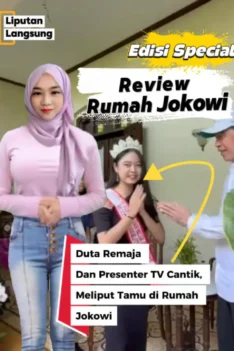 Review Rumah Jokowi: Duta Remaja Dan Presenter TV Cantik, Meliput Tamu di Rumah Jokowi