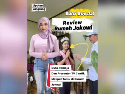 Review Rumah Jokowi: Duta Remaja Dan Presenter TV Cantik, Meliput Tamu di Rumah Jokowi
