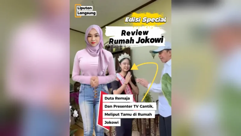 Review Rumah Jokowi: Duta Remaja Dan Presenter TV Cantik, Meliput Tamu di Rumah Jokowi
