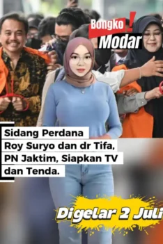 Sidang Roy Suryo dan dr Tifa PN Jaktim Siapkan TV dan Tenda untuk Pengunjung Sidang Roy Suryo