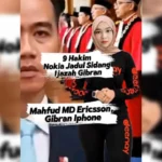 Jadi bahan lelucon di TikTok - 9 Hakim Nokia Jadul MA Sidang Ijazah Gibran