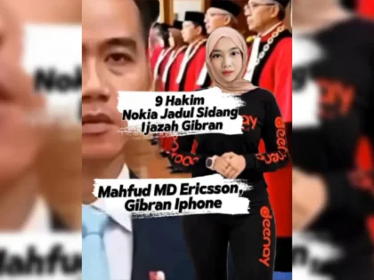 Jadi bahan lelucon di TikTok - 9 Hakim Nokia Jadul MA Sidang Ijazah Gibran