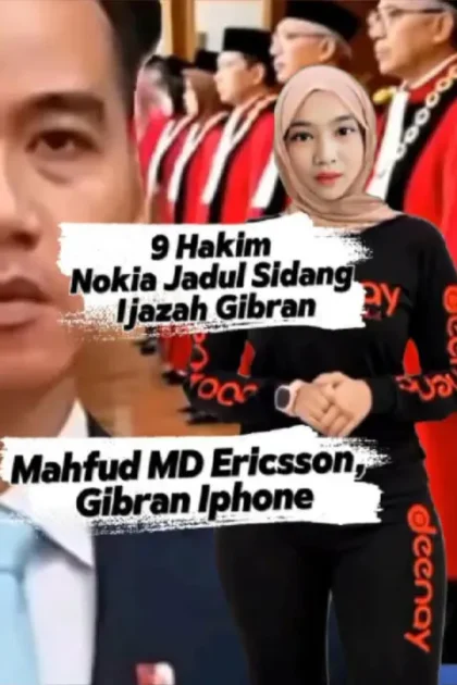 Jadi bahan lelucon di TikTok - 9 Hakim Nokia Jadul MA Sidang Ijazah Gibran