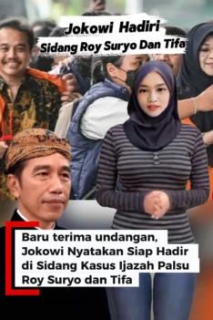 Jokowi Hadir Disidang Roy Suryo Dan Tifa - Jokowi Siap Hadir Disidang Kasus Ijazah Palsu Roy Suryo Dan Tifa