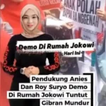 Demo Di Rumah Jokowi - Barisan Pendukung Anies Dan Roy Suryo Demo Di Rumah Jokowi Tuntut Gibran Mundur