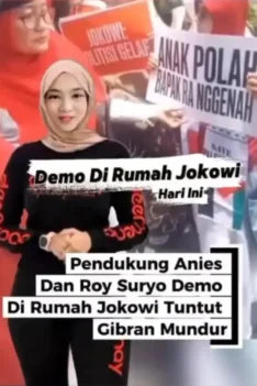 Demo Di Rumah Jokowi - Barisan Pendukung Anies Dan Roy Suryo Demo Di Rumah Jokowi Tuntut Gibran Mundur
