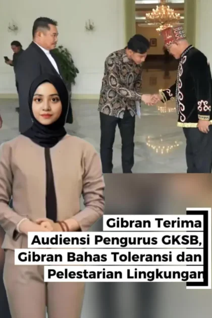Gibran Bahas Toleransi dan Pelestarian Lingkungan Gibran Terima Pengurus GKSB di Istana Wapres