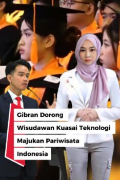 Gibran Dorong Wisudawan Kuasai Teknologi Majukan Pariwisata Indonesia