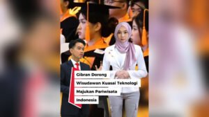 Gibran Dorong Wisudawan Kuasai Teknologi Majukan Pariwisata Indonesia