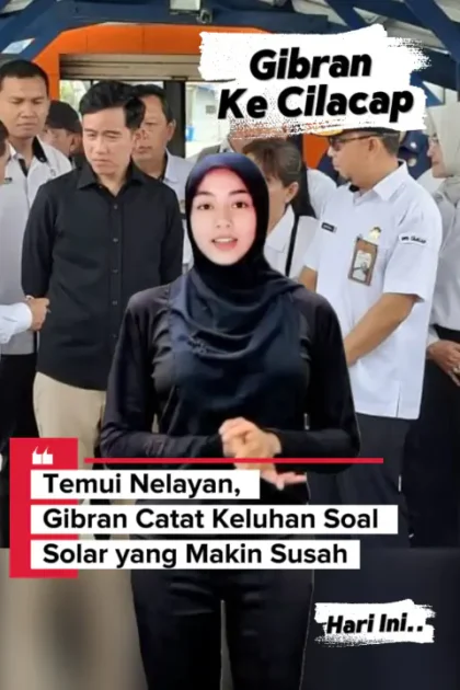Gibran Ke Cilacap Catat Keluhan Nelayan Soal Solar yang Makin Susah - Gibran Ke Cilacap Temui Nelayan