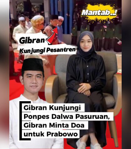 Gibran Kunjungi Pesantren Minta Doa untuk Prabowo - Gibran Kunjungi Ponpes Dalwa Pasuruan