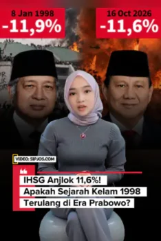 IHSG Turun Tajam, IHSG Anjlok 11,6%! Apakah Sejarah Kelam 1998 Terulang di Era Prabowo IHSG Anjlok