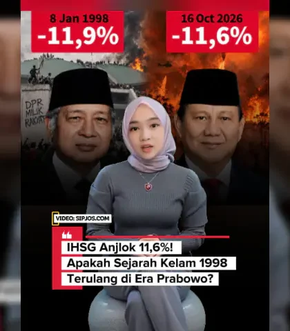 IHSG Turun Tajam, IHSG Anjlok 11,6%! Apakah Sejarah Kelam 1998 Terulang di Era Prabowo IHSG Anjlok