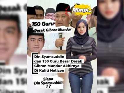 Ingin Gibran Lengser, 150 Guru Besar Desak Gibran Mundur, Mau Makzulkan Gibran, Din Syamsuddin Akhirnya Dikuliti Netizen