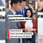 Jokowi dan Gibran Hadiri Pernikahan - Jokowi Ketemu Gibran Saat Hadiri Pernikahan Putri Andi Azwan di Jakarta