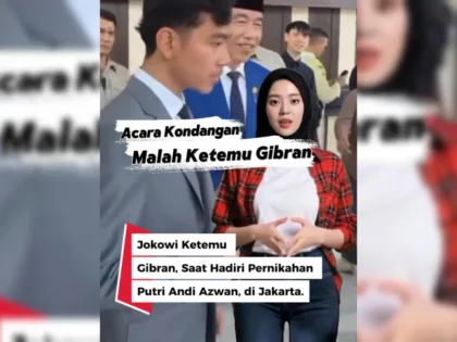 Jokowi dan Gibran Hadiri Pernikahan - Jokowi Ketemu Gibran Saat Hadiri Pernikahan Putri Andi Azwan di Jakarta