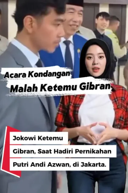 Jokowi dan Gibran Hadiri Pernikahan - Jokowi Ketemu Gibran Saat Hadiri Pernikahan Putri Andi Azwan di Jakarta