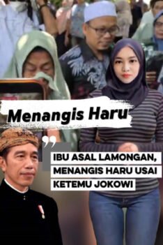 Ketemu Jokowi, Ibu Asal Lamongan Ini Menangis Haru Usai Ketemu Jokowi