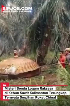 Benda Logam Raksasa di Kebun Sawit Kalimantan Ternyata Serpihan Roket China - Misteri Benda Logam Raksasa di Kebun Sawit