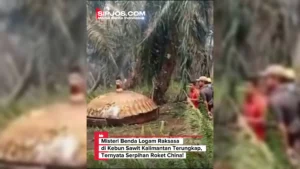 Benda Logam Raksasa di Kebun Sawit Kalimantan Ternyata Serpihan Roket China - Misteri Benda Logam Raksasa di Kebun Sawit