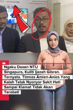 Ngaku Gosen NTU Singapura Kuliti Ijazah Gibran, Ternyata Jubir Timnas AMIN