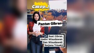 Pantun Gibran, Saat Gibran Hadiri Wisudawan Dan Wisudawati Sarjana Trisakti